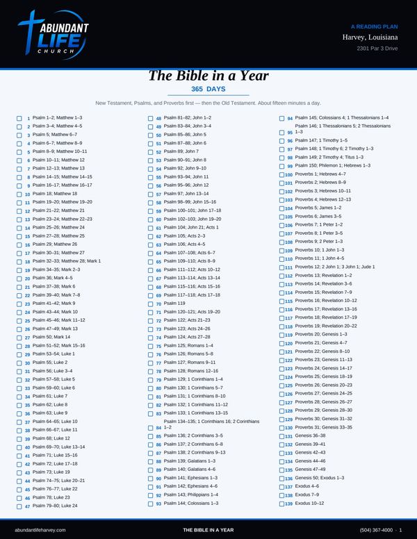 1-year Bible reading plan PDF