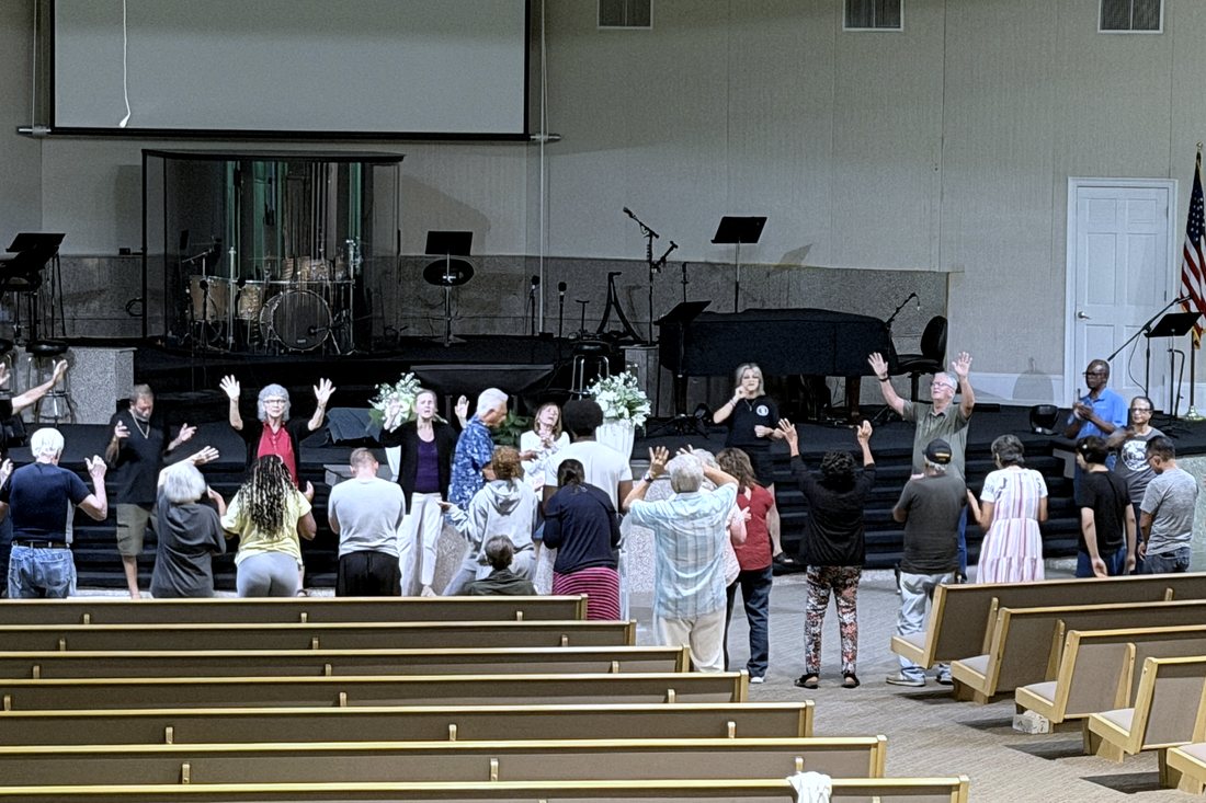Tuesday night prayer in the sanctuary